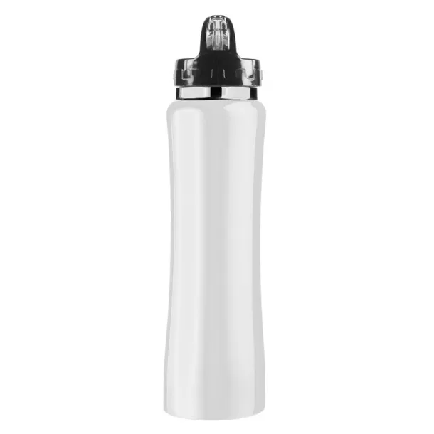  Thermo bottle 490 ml with drinking straw white