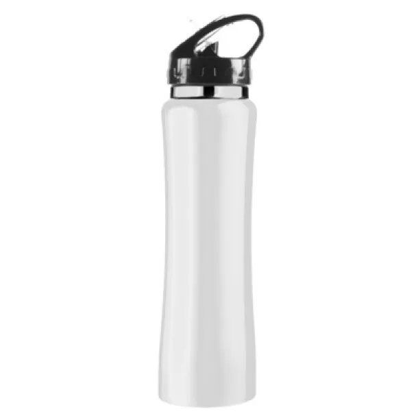  Thermo bottle 490 ml with drinking straw white