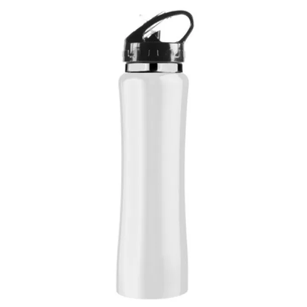  Thermo bottle 490 ml with drinking straw white