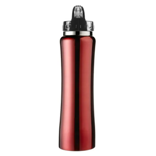  Thermo bottle 490 ml with drinking straw red