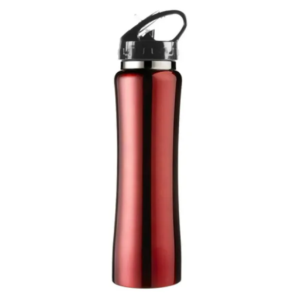  Thermo bottle 490 ml with drinking straw red