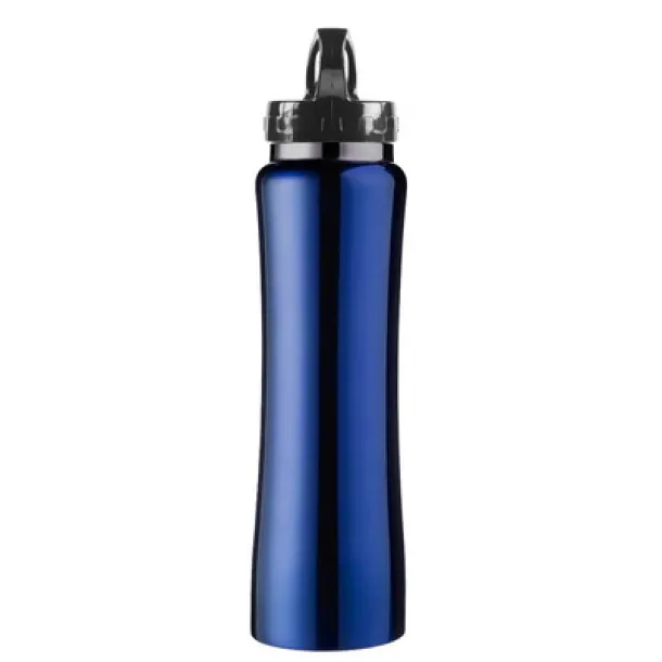  Thermo bottle 490 ml with drinking straw blue