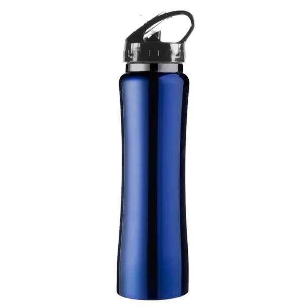  Thermo bottle 490 ml with drinking straw blue