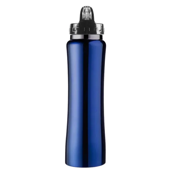  Thermo bottle 490 ml with drinking straw blue