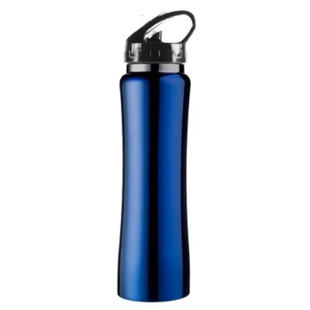  Thermo bottle 490 ml with drinking straw blue