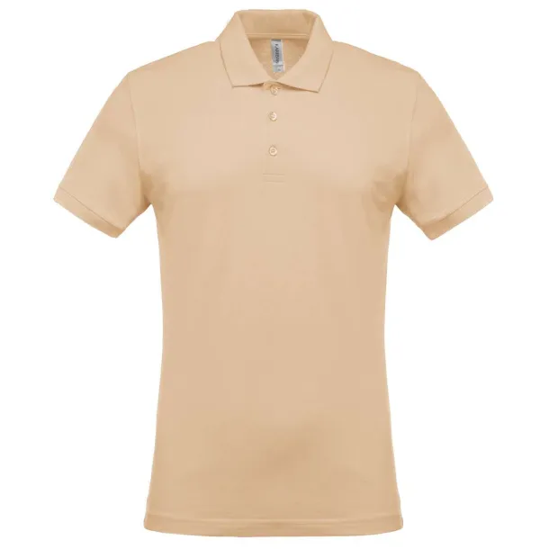  Muška polo pique majica kratkih rukava, 180 g/m2 - Kariban Pijesak smeđa