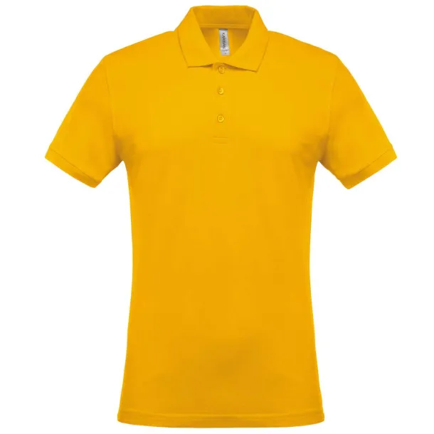  MEN'S SHORT-SLEEVED PIQUÉ POLO SHIRT, 180 g/m2 - Kariban Yellow