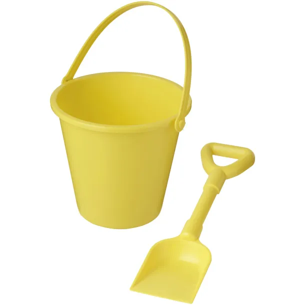 Tides recycled beach bucket and spade - Unbranded Yellow