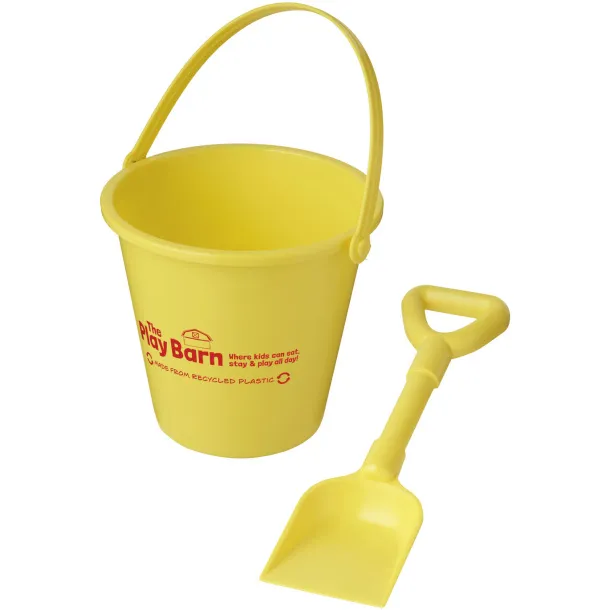 Tides recycled beach bucket and spade - Unbranded Yellow