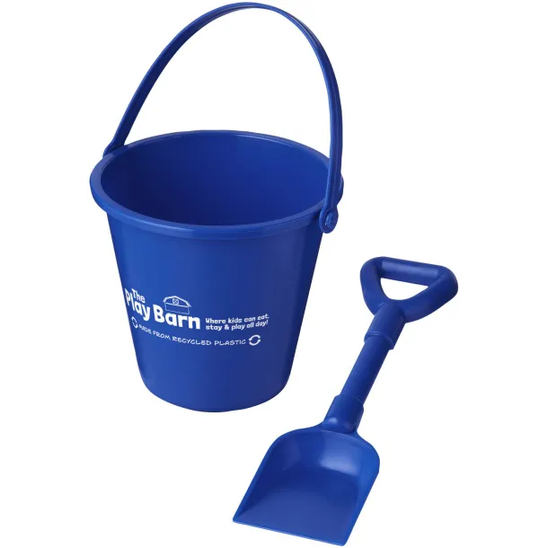 Tides recycled beach bucket and spade Blue