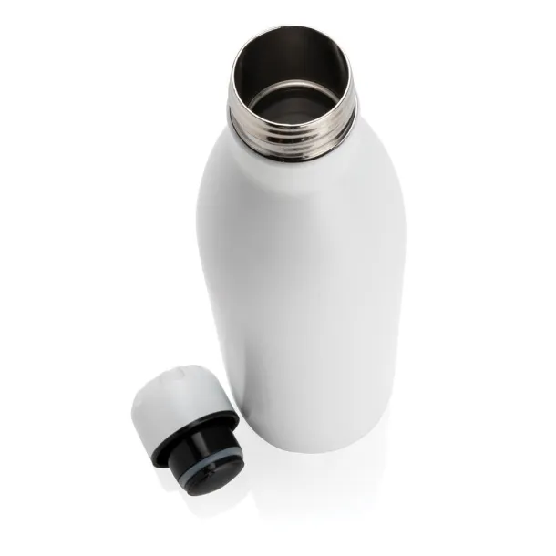  Solid color vacuum stainless steel bottle 750ml - XD Collection White 