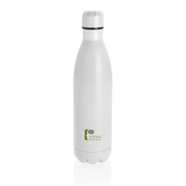  Solid color vacuum stainless steel bottle 750ml - XD Collection White 