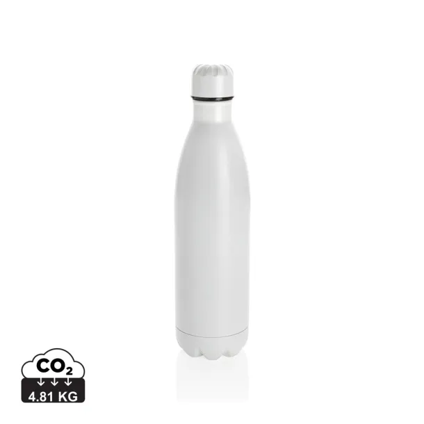  Solid color vacuum stainless steel bottle 750ml - XD Collection White 