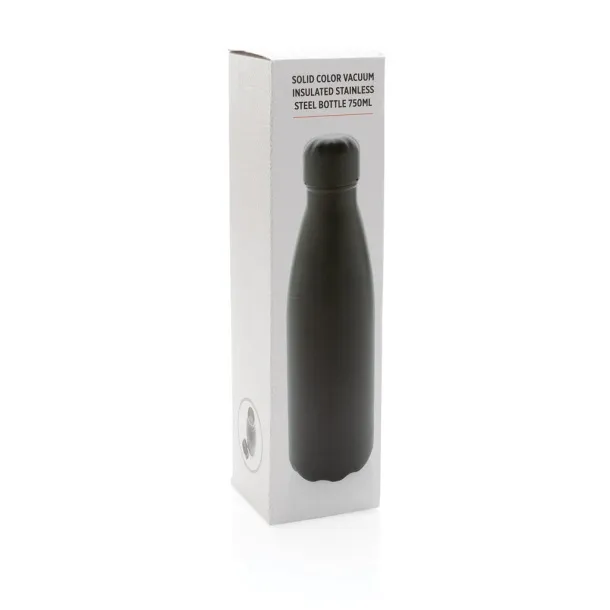  Solid color vacuum stainless steel bottle 750ml - XD Collection Black 