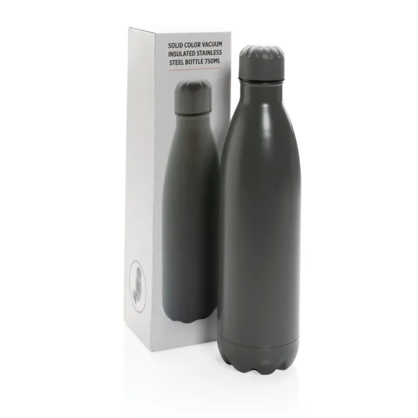  Solid color vacuum stainless steel bottle 750ml - XD Collection Grey 