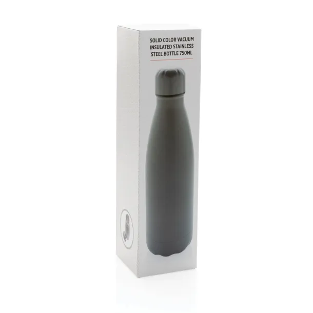  Solid color vacuum stainless steel bottle 750ml - XD Collection Grey 