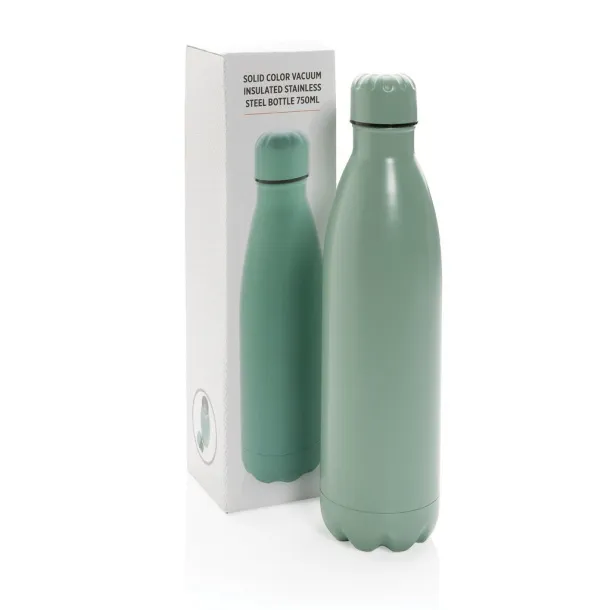  Solid color vacuum stainless steel bottle 750ml - XD Collection Green 