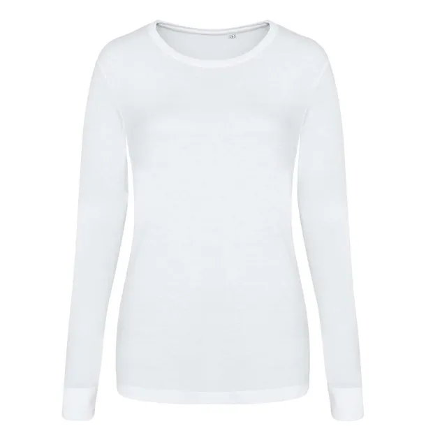  Ženska majica dugih rukava, 160 g/m2 - Just Ts Bijela