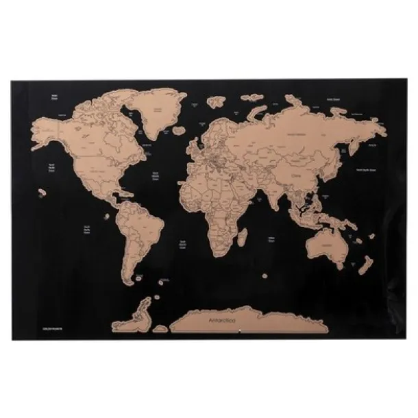  Scratch off World map neutral