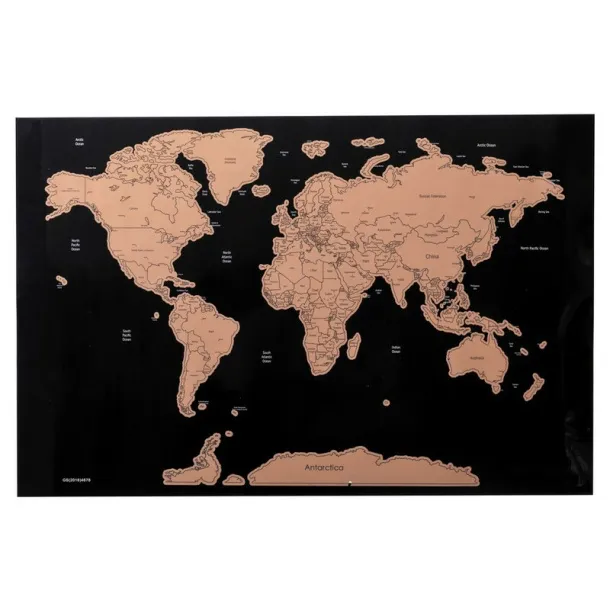  Scratch off World map neutral