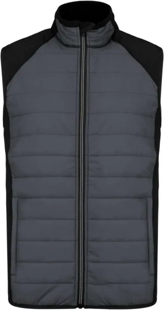  DUAL-FABRIC SLEEVELESS SPORTS JACKET - Proact Storm Grey Black