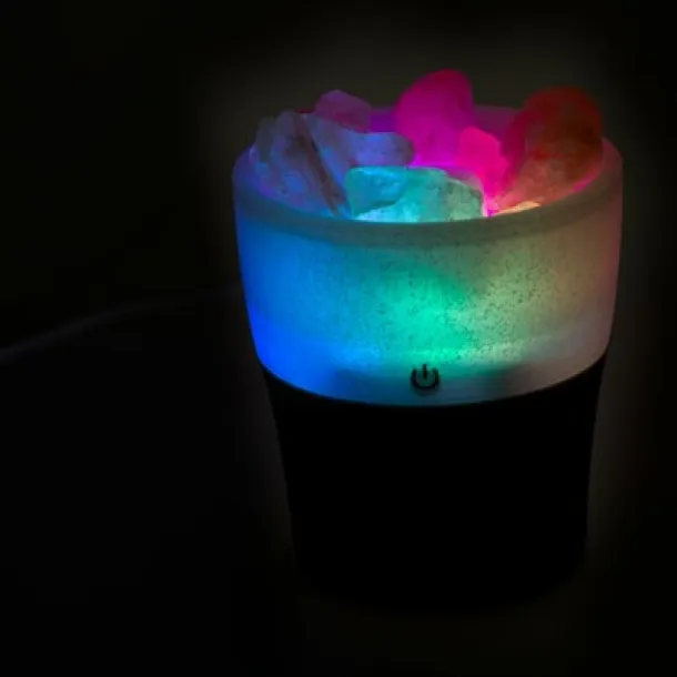  Humidifier, multicolour light, Himalayan salt stones Bijela