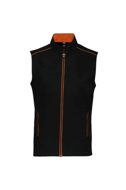  MEN'S DAYTODAY GILET - Designed To Work Black Orange