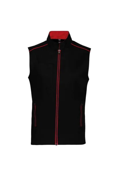  MEN'S DAYTODAY GILET - Designed To Work Black Red