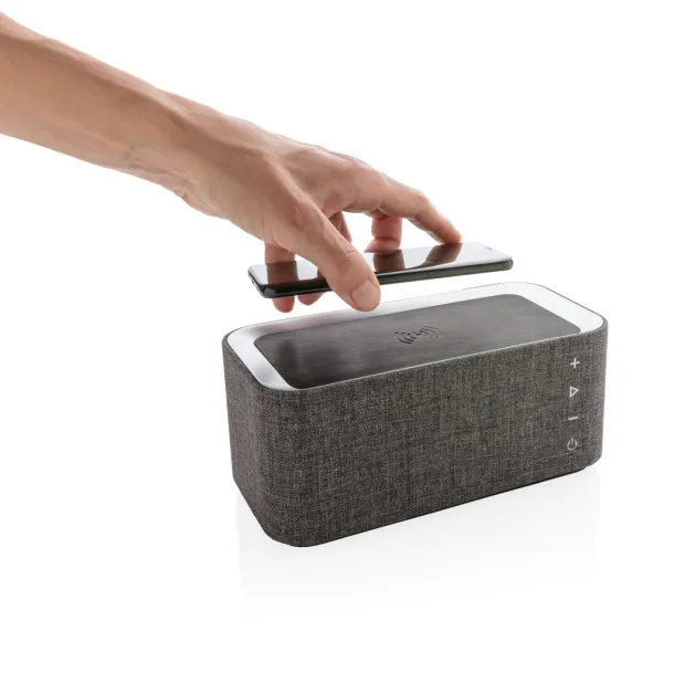  Vogue wireless charging speaker - XD Xclusive Cool Grey 9 Black