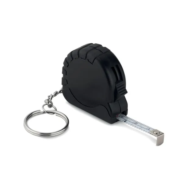 ITO Small measuring tape key ring Black