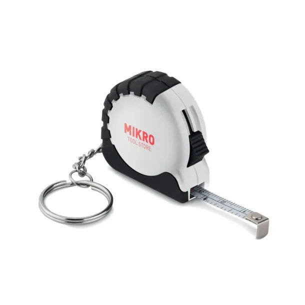 ITO Small measuring tape key ring White