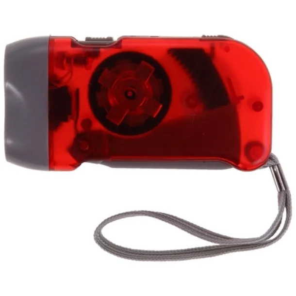  Dynamo torch 2 LED Crvena