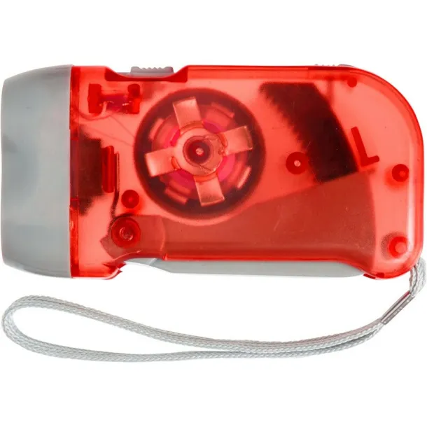  Dynamo torch 2 LED red