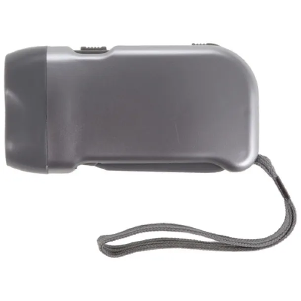  Dynamo torch 2 LED Srebrna