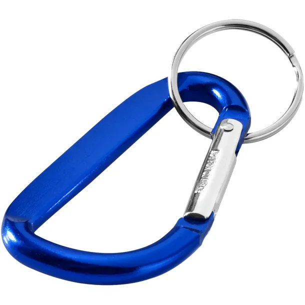 Timor RCS recycled aluminium carabiner keychain Royal blue