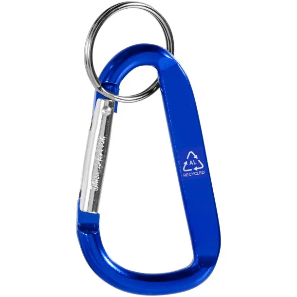 Timor RCS recycled aluminium carabiner keychain Royal blue