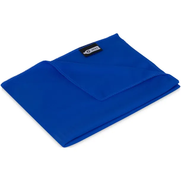 Raquel cooling towel made from recycled PET Royal blue