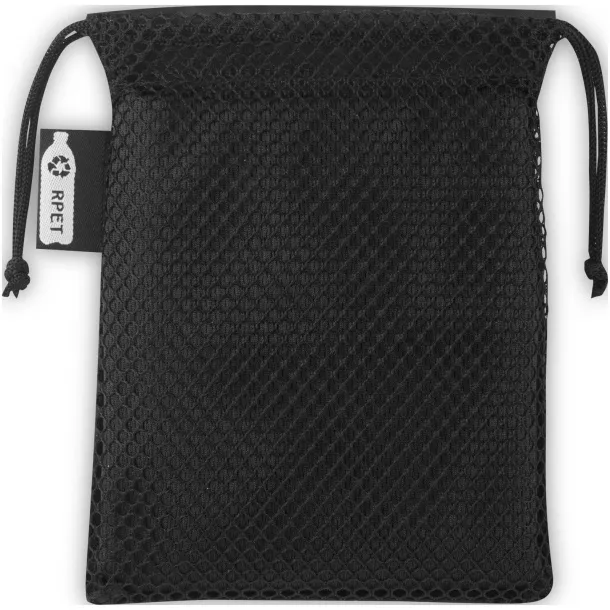 Raquel cooling towel made from recycled PET Solid black