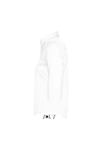 SOL'S EFFECT 3/4 SLEEVE STRETCH WOMEN'S SHIRT - SOL'S White