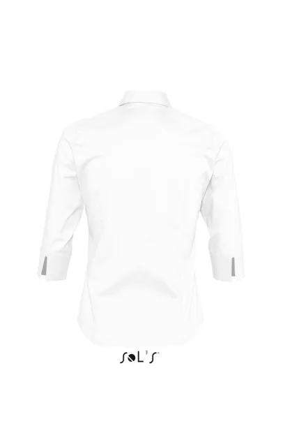 SOL'S EFFECT 3/4 SLEEVE STRETCH WOMEN'S SHIRT - SOL'S White