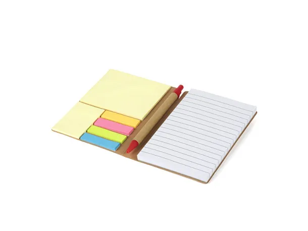 OZONE biodegradable notebook with biodegradable ball pen Red