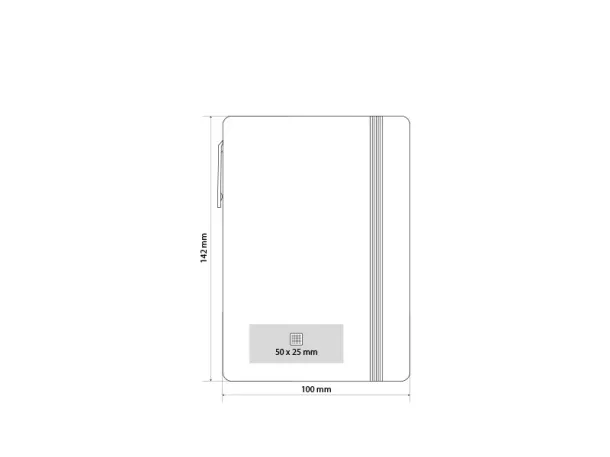 OZONE biodegradable notebook with biodegradable ball pen Red