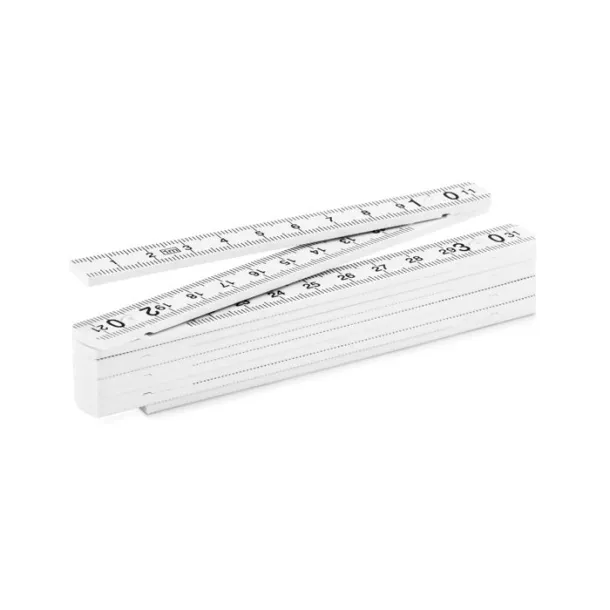 METER Folding ruler 1 mtr White