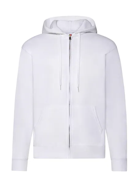  Klasični hoodie s patentnim zatvaračem, 280 g/m² - Fruit of the Loom Bijela