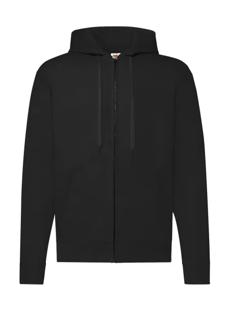  Klasični hoodie s patentnim zatvaračem, 280 g/m² - Fruit of the Loom Crna