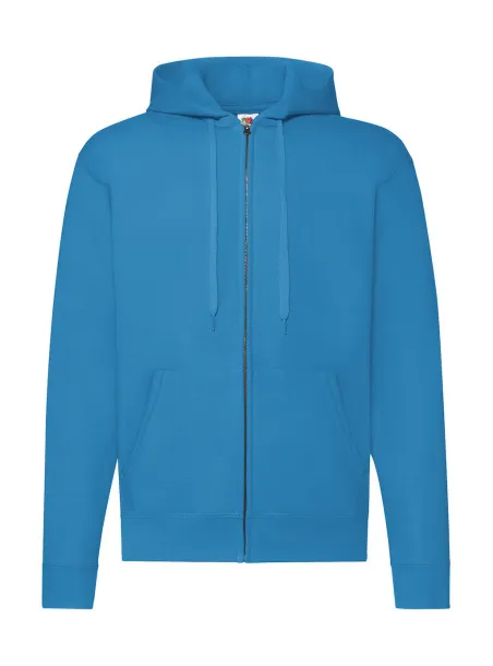  Klasični hoodie s patentnim zatvaračem - Fruit of the Loom Azure Blue