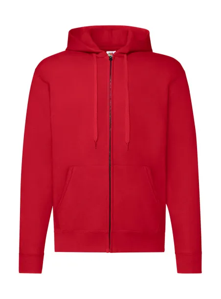  Klasični hoodie s patentnim zatvaračem, 280 g/m² - Fruit of the Loom Crvena