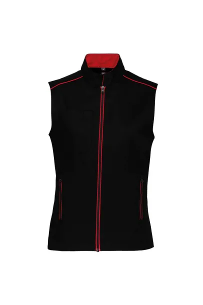  LADIES' DAYTODAY GILET - Designed To Work Black Red