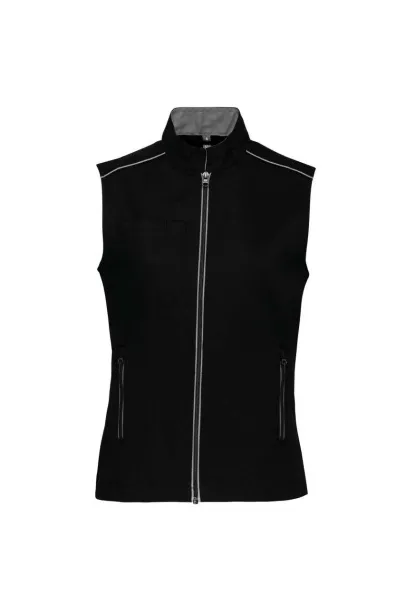  LADIES' DAYTODAY GILET - Designed To Work Black Light Grey