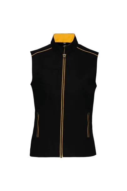  LADIES' DAYTODAY GILET - Designed To Work Black Yellow